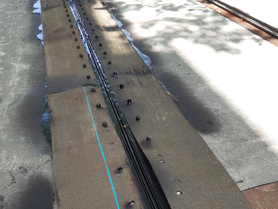 Fahrbahnübergang mit Bitumenbahn
